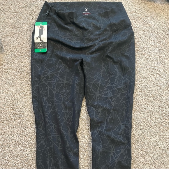 Spyder Pants - Womens Spyder Active Leggings with Side Pockets